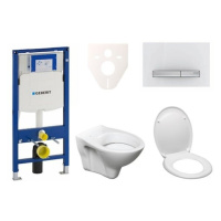 Cenovo zvýhodnený závesný WC set Geberit do ľahkých stien / predstenová montáž + WC S-Line S-lin