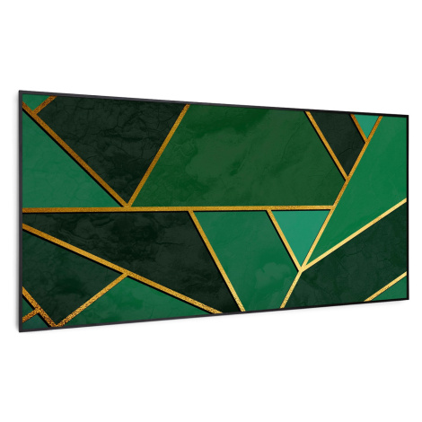 Klarstein Wonderwall Air Art Smart, infračervený ohrievač, 120 x 60 cm, 700 W, zelená čiara