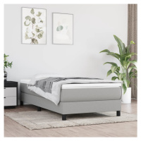 vidaXL Rám na boxspring posteľ bledosivý 90x200 cm látka