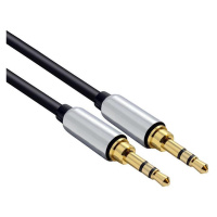 SOLIGHT SSA1102 JACK AUDIO KABEL, JACK 3,5MM KONEKTOR - JACK 3,5MM KONEKTOR, STEREO, BLISTER, 2M