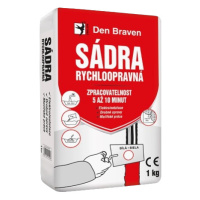 DEN BRAVEN - Rýchloopravná sadra biela 1 kg