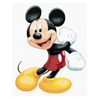 Diamantové maľovanie - USMIEVAVÝ MICKEY MOUSE Rámovanie: bez rámu a bez vypnutia plátna, Rozmer: