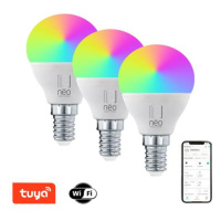 Smart LED žiarovka E14 6W RGB + CCT IMMAX NEO Lite 07745C WiFi Tuya sada 3ks