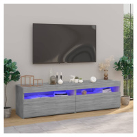 vidaXL TV skrinky s LED svetlami 2 ks sivý dub sonoma 75x35x40 cm