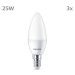 Philips LED sviečka E14 2,8W 250lm 2700K matná 3ks