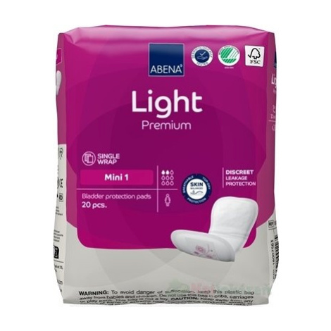 ABENA Light Premium Mini 1, absorpčné vložky, 20ks