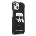 Plastové puzdro Karl Lagerfeld na Apple iPhone 13 Pro KLHCP13LTPEIKK Full Body Ikonik čierne