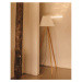 Stojacia lampa v prírodnej farbe s textilným tienidlom (výška 149 cm) Benicarlo – Kave Home