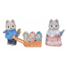 Sylvanian family Rodina Husky s trojičkami