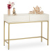 Konzolový stolík RD32595, bielo - zlatá