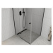 MEXEN/S - ROMA sprchovací kút 110x70, transparent, čierna 854-110-070-70-00