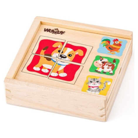 Woody Minipuzzle - Zvieratká