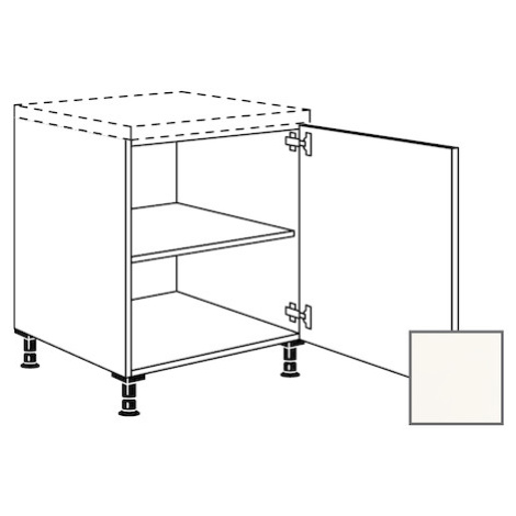 Kuchynská skrinka spodní Naturel Erika24 s dvierkami 30x87x56 cm bílá lesk 450.UD30.R