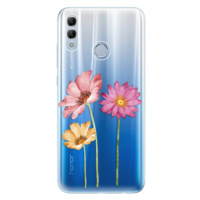 Odolné silikónové puzdro iSaprio - Three Flowers - Huawei Honor 10 Lite