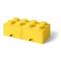 LEGO® úložný box 8 - so zásuvkami žltá 250 x 500 x 180 mm