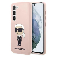 Kryt Karl Lagerfeld Samsung Galaxy S23+ hardcase pink Silicone Ikonik (KLHCS23MSNIKBCP)