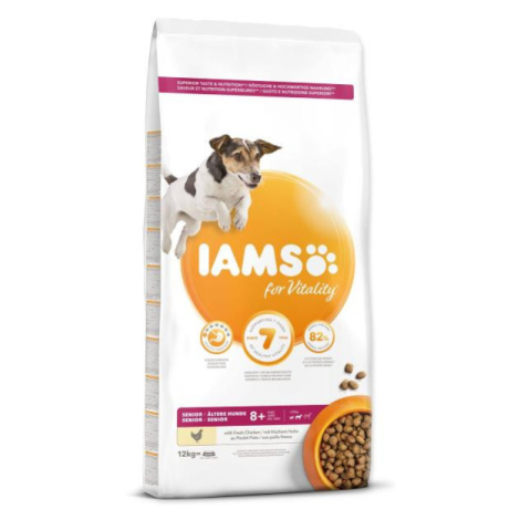 IAMS Dog Senior Small & Medium Chicken 12kg