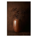 Tmavooranžová kameninová váza Bitz, výška 50 cm