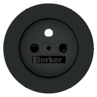 Kryt zásuvky 230V R.1/R.3/R.8 čierny (Berker)