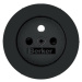 Kryt zásuvky 230V R.1/R.3/R.8 čierny (Berker)