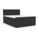 Čierna boxspring posteľ s úložným priestorom 200x200 cm Ruby – Maison de Rêve