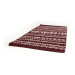 Červeno-biely bavlnený koberec Webtappeti Ethnic, 55 x 180 cm