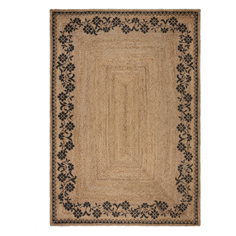 Jutový koberec v prírodnej farbe 120x170 cm Maisie – Flair Rugs