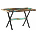 Jedálenský stôl drevo / oceľ Dekorhome 140x70x76 cm,Jedálenský stôl drevo / oceľ Dekorhome 140x7