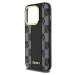 DKNY PU Leather Checkered Pattern Magsafe Zadný Kryt pre iPhone 15 Pro Black