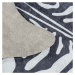 Kusový koberec Etosha 4111 black (tvar kožešiny) - 100x135 tvar kožešiny cm Ayyildiz koberce
