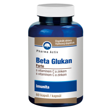 PHARMA ACTIV Beta Glukán forte Vitamín C a Zinok 60 kapsúl