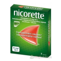 Nicorette invisipatch 10mg/16h náplasti proti fajčeniu 7ks