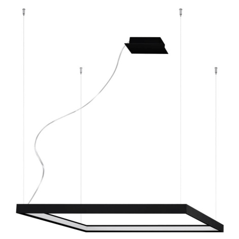 Čierne LED závesné svietidlo 130x40 cm Jutila - Nice Lamps