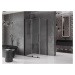 MEXEN/S - Velár sprchovací kút 90 x 85, transparent, čierna 871-090-085-01-70