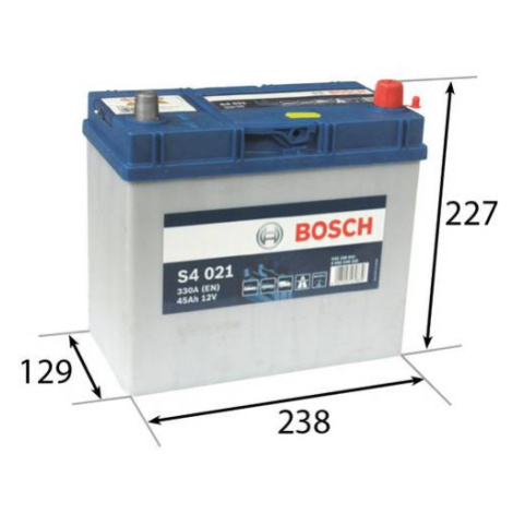 BOSCH S4 45Ah Autobatéria 12V , 330A , 0 092 S40 210