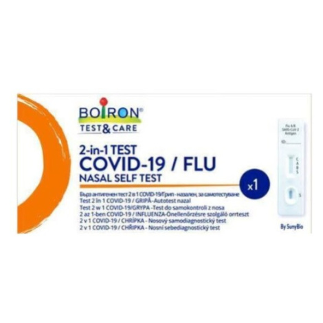 BOIRON COVID-19/FLU Test&care 2-in-1 nosový samodiagnostický test 1 ks