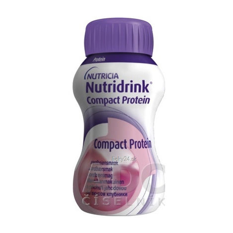 Nutridrink Compact Protein s jahodovoupríchuťou 24x125ml