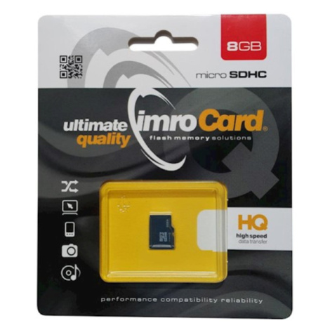 Pamäťová karta Imro microSDHC 8GB/C4 bez adaptéra