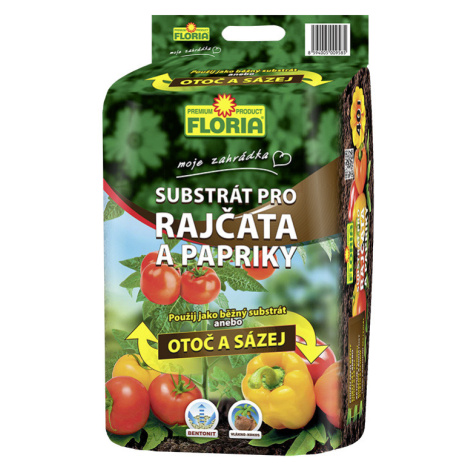 AGRO FLORIA Substrát pre paradajky a papriky 40 l
