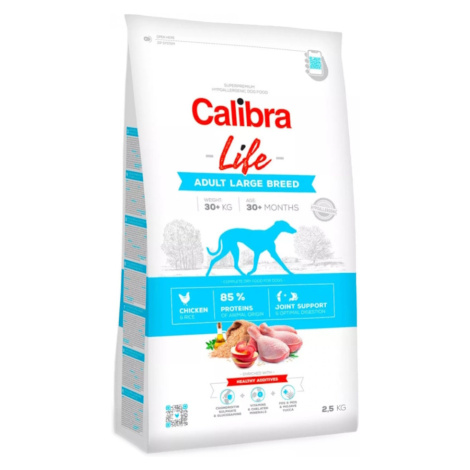 CALIBRA Life Adult Large Breed Chicken granule pre psov 1 ks, Hmotnosť balenia: 2,5 kg
