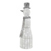 Ratanový LED vánoční sněhulák Pilas s časovačem 124 cm studená bílá