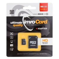 Pamäťová karta microSD 16 GB  IMRO Class 10 + adaptér
