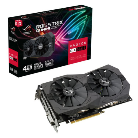 ASUS VGA AMD Radeon RX 560 ROG STRIX V2 4G, 4G GDDR5, 1x HDMI, 1x DVI-D