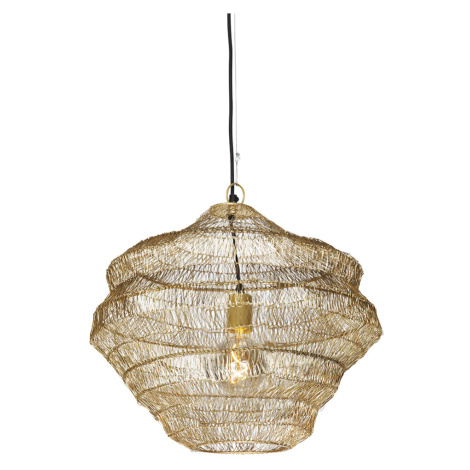 Orientálna závesná lampa zlatá 45 cm x 40 cm - Vadi QAZQA
