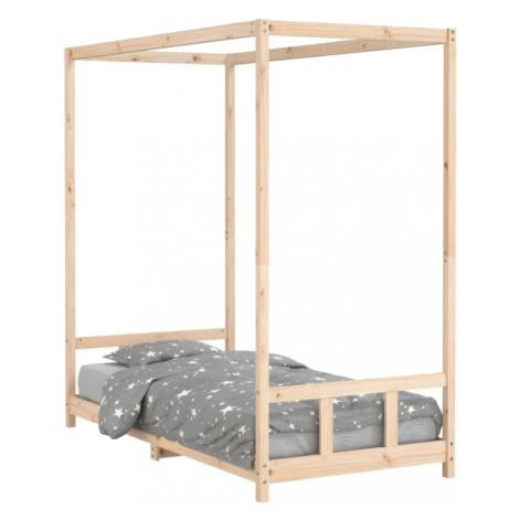 Detská posteľ s nebesami Dekorhome 90 x 190 cm,Detská posteľ s nebesami Dekorhome 90 x 190 cm vidaXL