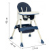 Detská jedálenská stolička 2v1 Blue EcoToys