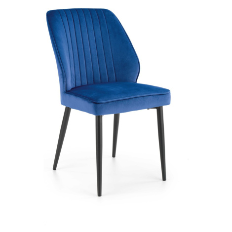 Jídelní židle K432 tmavě modrá Halmar