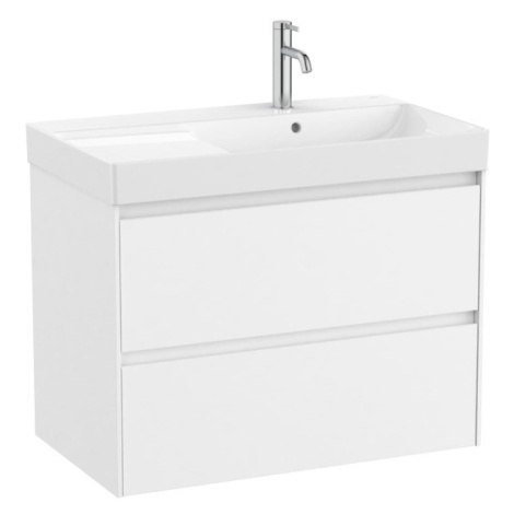 Kúpeľňová skrinka s umývadlom Roca ONA 80x64,5x46 cm biela mat ONA802ZBMP