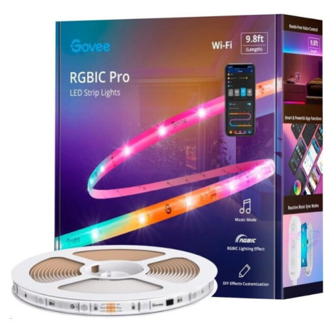 Govee WiFi RGBIC Smart PRE LED pásik 3m - extra odolný