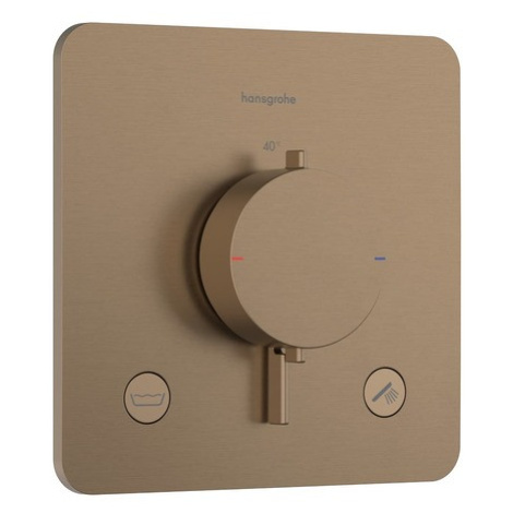 Sprchová a vaňová batéria Hansgrohe Ecostat Comfort Q bez podomietkového telesa kartáčovaný bron